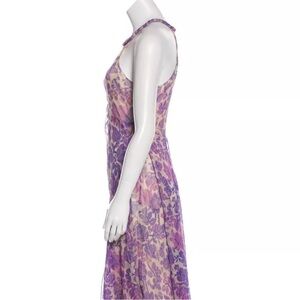 DIANE VON FURSTENBERG “VANESSA” PURPLE SILK DRESS SIZE 4
